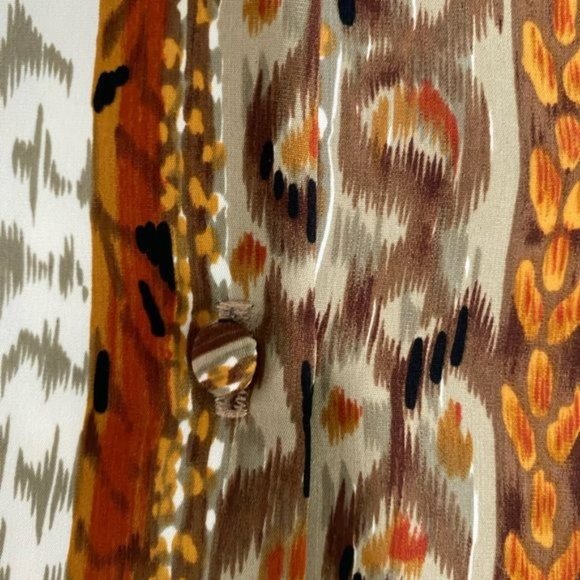 Renaissance sportswear Ladies vintage top eclectic print artsy size small USA - Picture 6 of 11